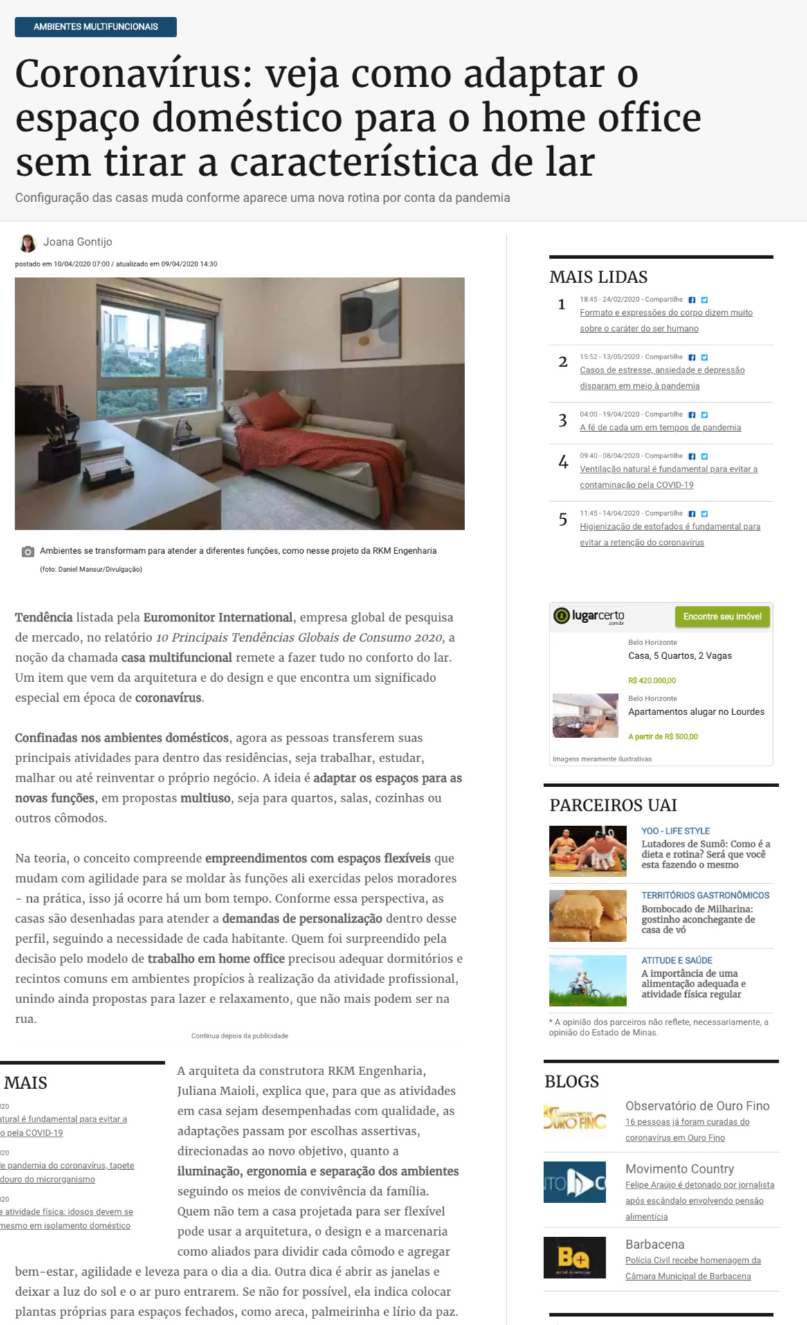 Coronavirus veja como adaptar o espaco domestico para o home office henrique hoffman - Henrique Hoffman